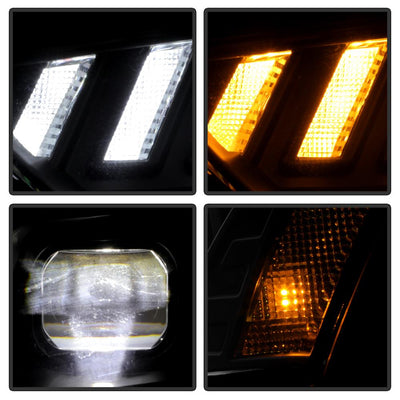 Black High Power LED Module ( Low Beam ) Equipped Headlights <br>13-16 Audi A4 A4 Quattro S4 A4 allroad