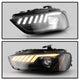 Black High Power LED Module ( Low Beam ) Equipped Headlights <br>13-16 Audi A4 A4 Quattro S4 A4 allroad