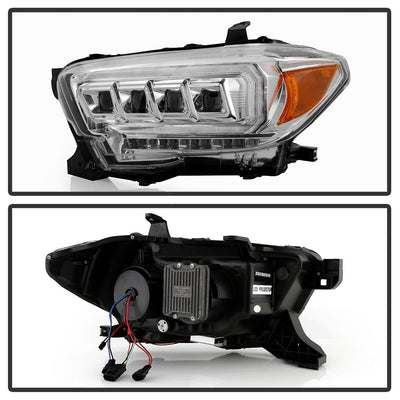 Beam High Power LED Module Equipped Headlights Chrome Multi <br>16-22 Toyota Tacoma
