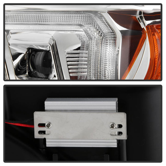 Beam High Power LED Module Equipped Headlights Chrome Multi <br>16-22 Toyota Tacoma