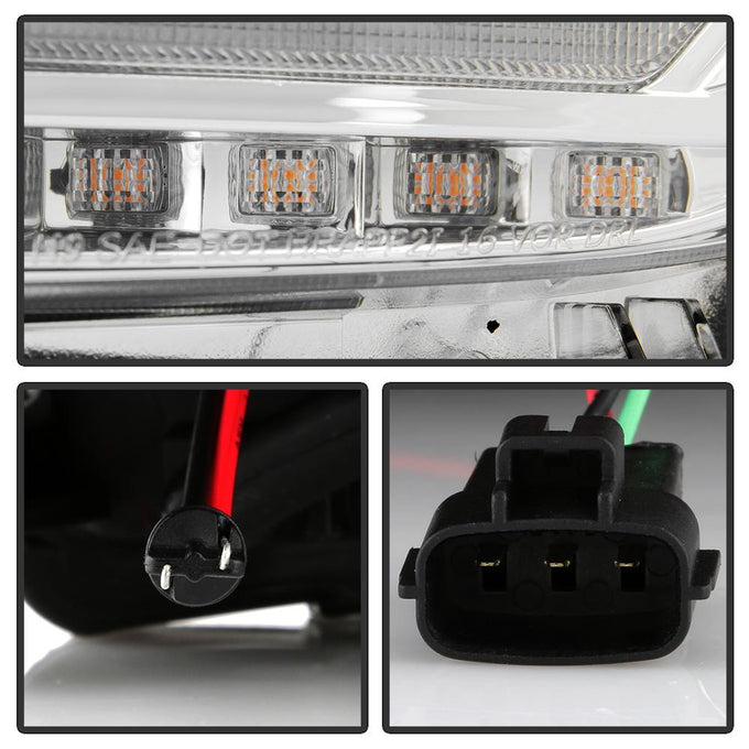 Beam High Power LED Module Equipped Headlights Chrome Multi <br>16-22 Toyota Tacoma
