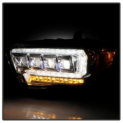Beam High Power LED Module Equipped Headlights Chrome Multi <br>16-22 Toyota Tacoma