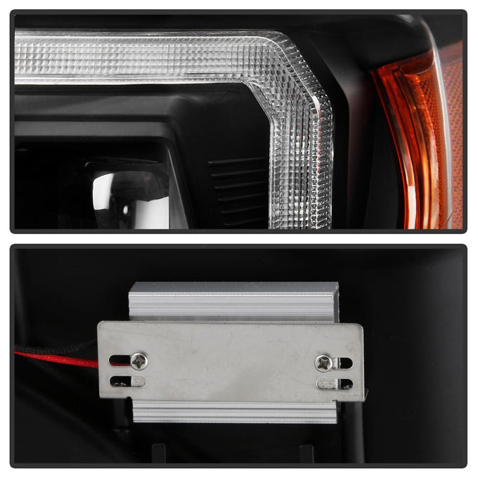 Beam High Power LED Module Equipped Headlights Black Multi <br>16-22 Toyota Tacoma