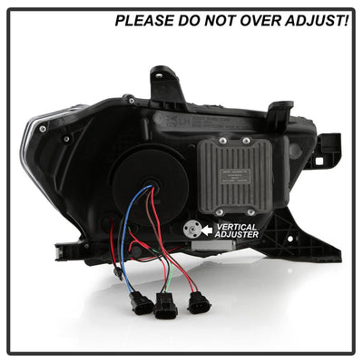 Beam High Power LED Module Equipped Headlights Black Multi <br>16-22 Toyota Tacoma