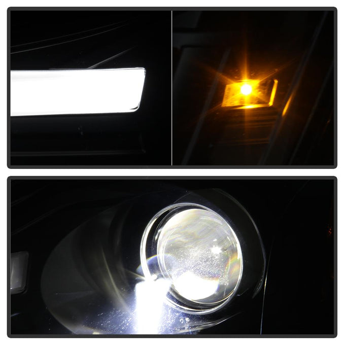 Black High Power LED Module ( Low Beam ) Equipped Headlights <br>05-07 Nissan Armada 04-15 TITAN 2004 Pathfinder Armada