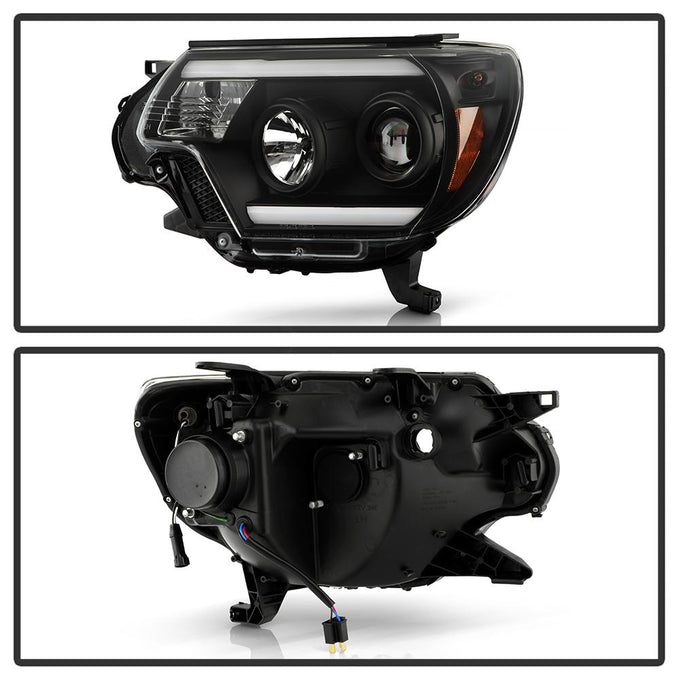 Black High Power LED Module ( Low Beam ) Equipped Headlights <br>12-15 Toyota Tacoma