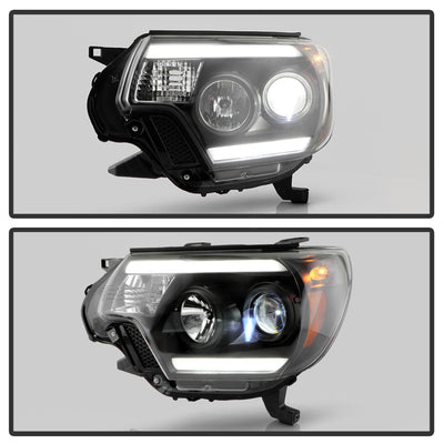Black High Power LED Module ( Low Beam ) Equipped Headlights <br>12-15 Toyota Tacoma