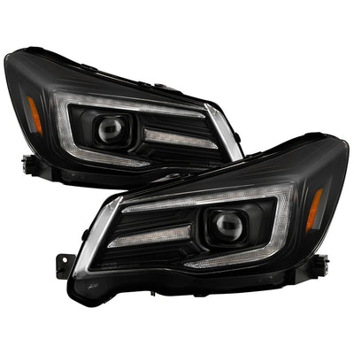 Sequential LED Turn Signal Black Headlights <br>14-18 Subaru Forester
