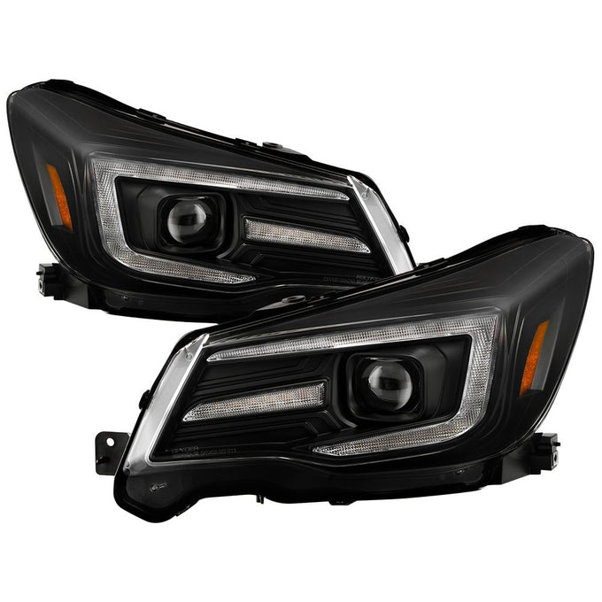 Sequential LED Turn Signal Black Headlights <br>14-18 Subaru Forester
