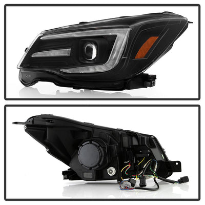 Sequential LED Turn Signal Black Headlights <br>14-16 Subaru Forester