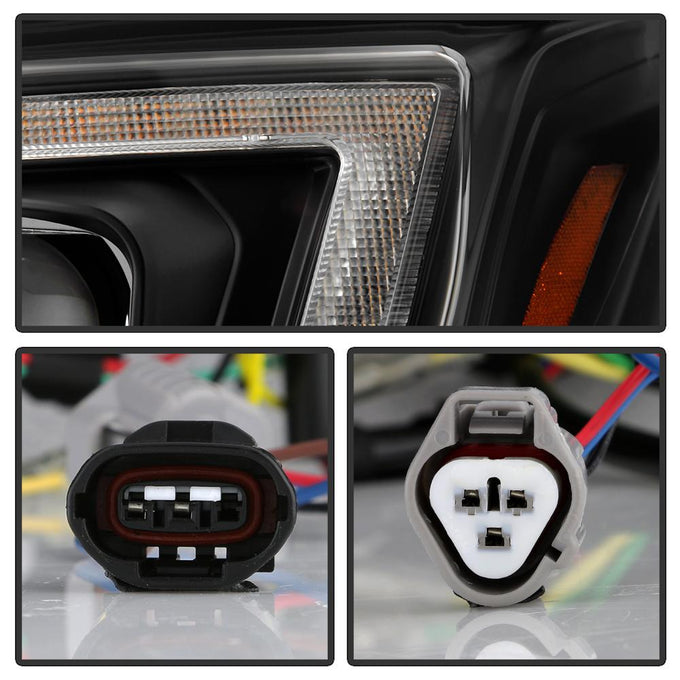 Sequential LED Turn Signal Black Headlights <br>14-16 Subaru Forester