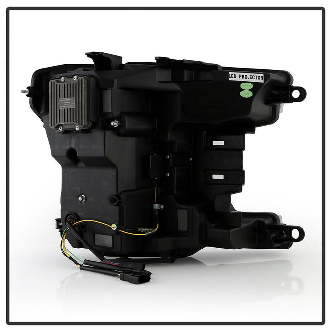 Black High Power LED Module (High Beam And Low Beam) Equipped Headlights <br>18-20 Ford F-150