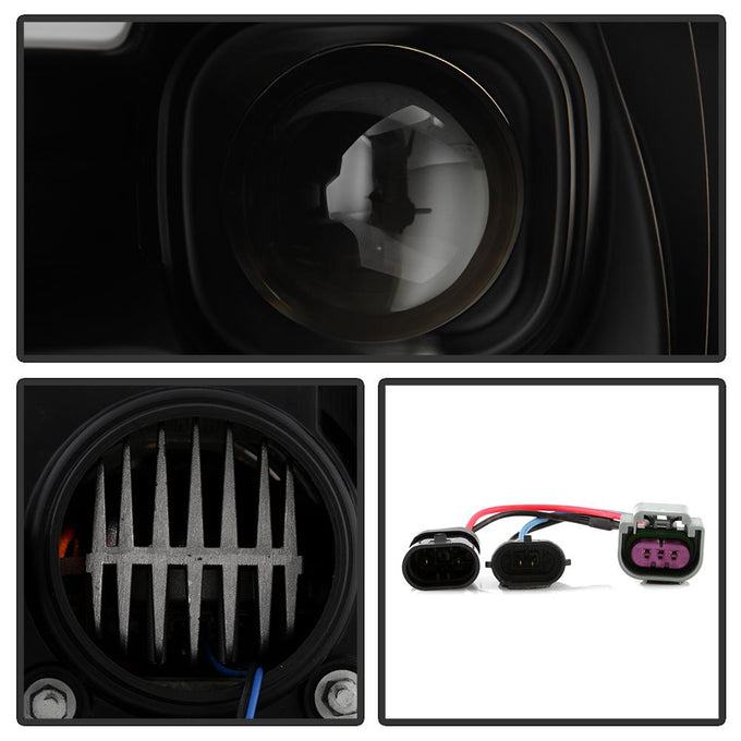Version 2 Black High Power LED Module ( Low Beam ) Equipped Headlights <br>09-10 Dodge Ram 1500 10 Dodge Ram 2500 Ram 3500 11-18 Ram 1500