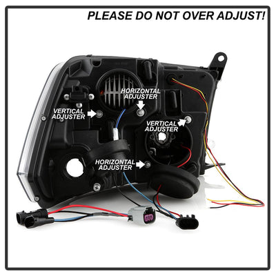 Version 2 Black High Power LED Module ( Low Beam ) Equipped Headlights <br>09-10 Dodge Ram 1500 10 Dodge Ram 2500 Ram 3500 11-18 Ram 1500