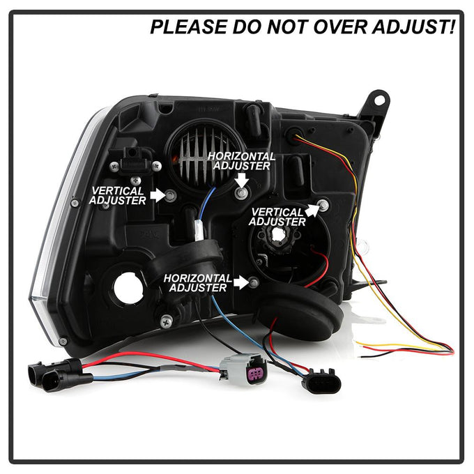 Version 2 Black High Power LED Module ( Low Beam ) Equipped Headlights <br>09-10 Dodge Ram 1500 10 Dodge Ram 2500 Ram 3500 11-18 Ram 1500