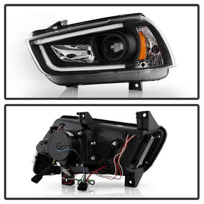Black High Power LED Module ( Low Beam ) Equipped Headlights <br>11-14 Dodge Charger