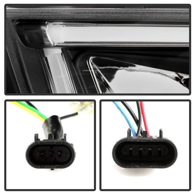 Black High Power LED Module ( Low Beam ) Equipped Headlights <br>11-14 Dodge Charger