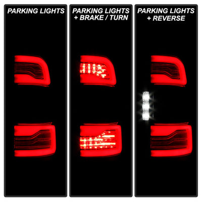 Black LED Tail Lights <br>19-21 Ram 1500