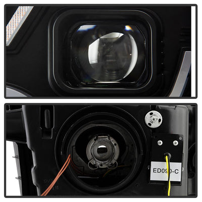 Sequential LED Switchback Turn Signal Lights Black Projector Headlights <br>10-13 Chevrolet Camaro