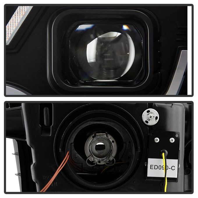 Sequential LED Switchback Turn Signal Lights Black Projector Headlights <br>10-13 Chevrolet Camaro