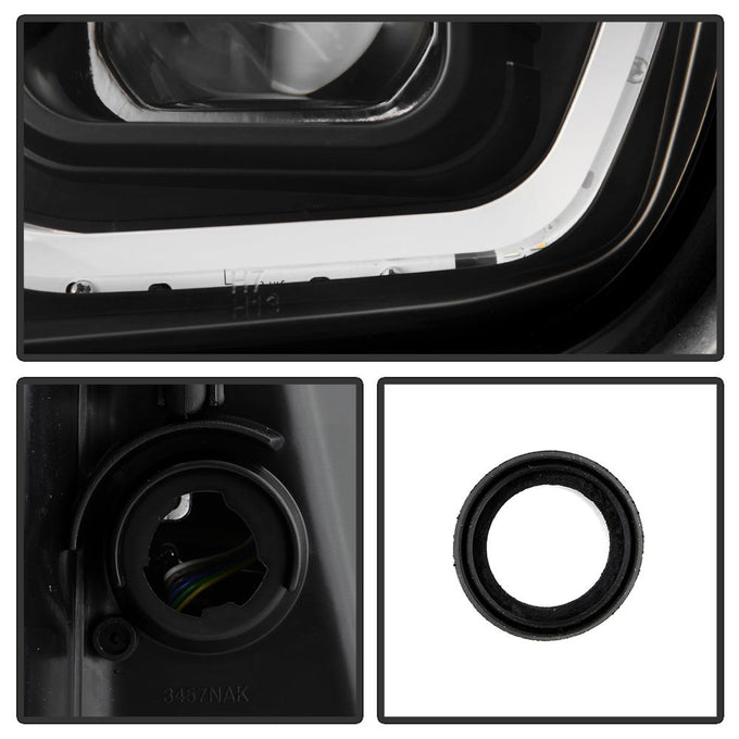 Sequential LED Switchback Turn Signal Lights Black Projector Headlights <br>10-13 Chevrolet Camaro