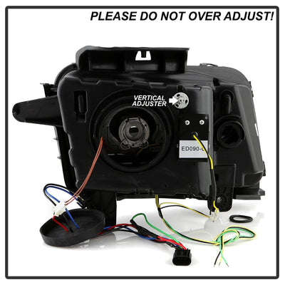 Sequential LED Switchback Turn Signal Lights Black Projector Headlights <br>10-13 Chevrolet Camaro