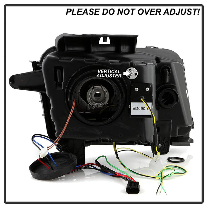 Sequential LED Switchback Turn Signal Lights Black Projector Headlights <br>10-13 Chevrolet Camaro
