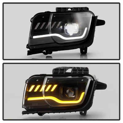 Black High Power LED Module ( Low Beam ) Equipped Headlights <br>10-13 Chevrolet Camaro
