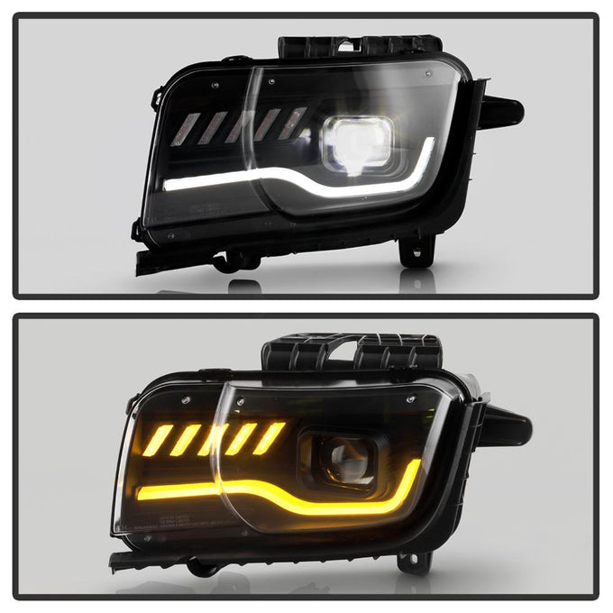 Black High Power LED Module ( Low Beam ) Equipped Headlights <br>10-13 Chevrolet Camaro