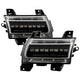 Sequential LED Turn Signal Lights Black Front Fender LED Lights <br>18-20 Jeep Wrangler 18 Jeep Wrangler JK