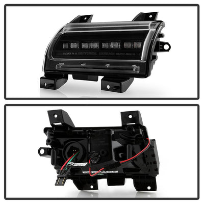 Sequential LED Turn Signal Lights Black Front Fender LED Lights <br>18-20 Jeep Wrangler 18 Jeep Wrangler JK
