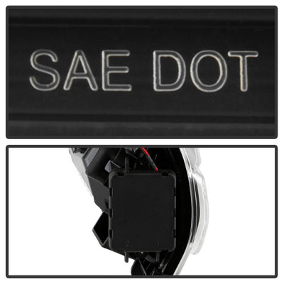 Sequential LED Turn Signal Lights Black Front Fender LED Lights <br>18-20 Jeep Wrangler 18 Jeep Wrangler JK