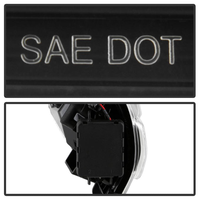 Sequential LED Turn Signal Lights Black Front Fender LED Lights <br>18-20 Jeep Wrangler 18 Jeep Wrangler JK