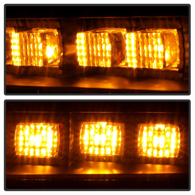 Sequential LED Turn Signal Lights Black Front Fender LED Lights <br>18-20 Jeep Wrangler 18 Jeep Wrangler JK