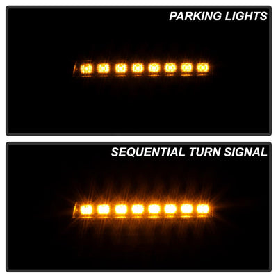 Sequential LED Turn Signal Lights Black Front Fender LED Lights <br>18-20 Jeep Wrangler 18 Jeep Wrangler JK