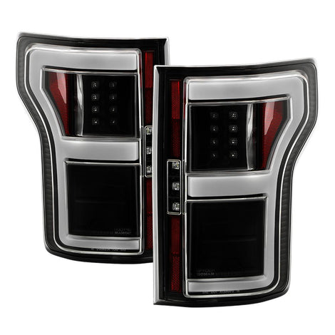 Black LED Tail Lights <br>18-20 Ford F-150