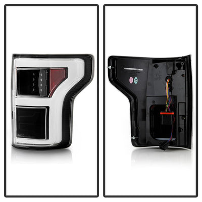 Black LED Tail Lights <br>18-20 Ford F-150