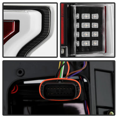 Black LED Tail Lights <br>18-20 Ford F-150