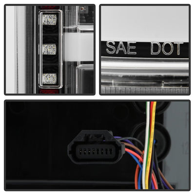 Black LED Tail Lights <br>18-20 Ford F-150