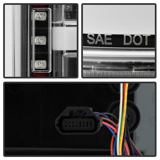 Black LED Tail Lights <br>18-20 Ford F-150