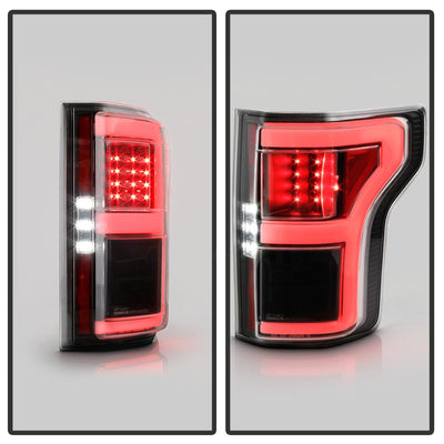 Black LED Tail Lights <br>18-20 Ford F-150
