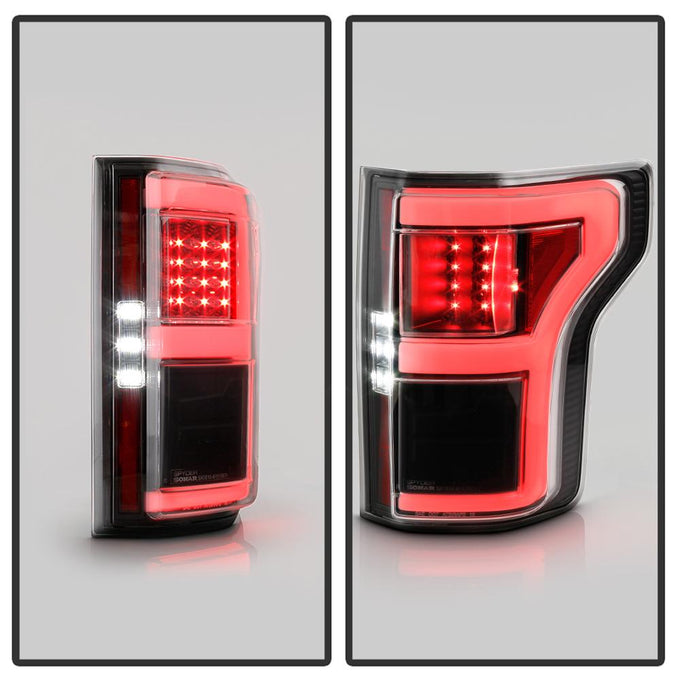 Black LED Tail Lights <br>18-20 Ford F-150