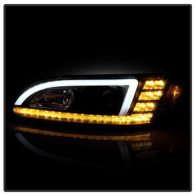 Sequential LED Turn Signal Lights Black Projector Headlights <br>08-19 Peterbilt 325, 07-20 330, 05-10 330, 10-20 337