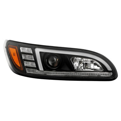 Sequential LED Turn Signal Lights Black Projector Headlights <br>08-19 Peterbilt 325, 07-20 330, 05-10 330, 10-20 337