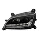 Sequential LED Turn Signal Lights Black Projector Headlights <br>13-19 Peterbilt 579 11-18 Peterbilt 589