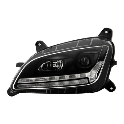 Sequential LED Turn Signal Lights Black Projector Headlights <br>13-19 Peterbilt 579 11-18 Peterbilt 589