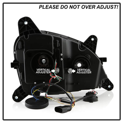 Sequential LED Turn Signal Lights Black Projector Headlights <br>13-19 Peterbilt 579 11-18 Peterbilt 589