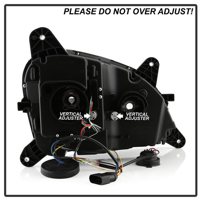 Sequential LED Turn Signal Lights Black Projector Headlights <br>13-19 Peterbilt 579 11-18 Peterbilt 589