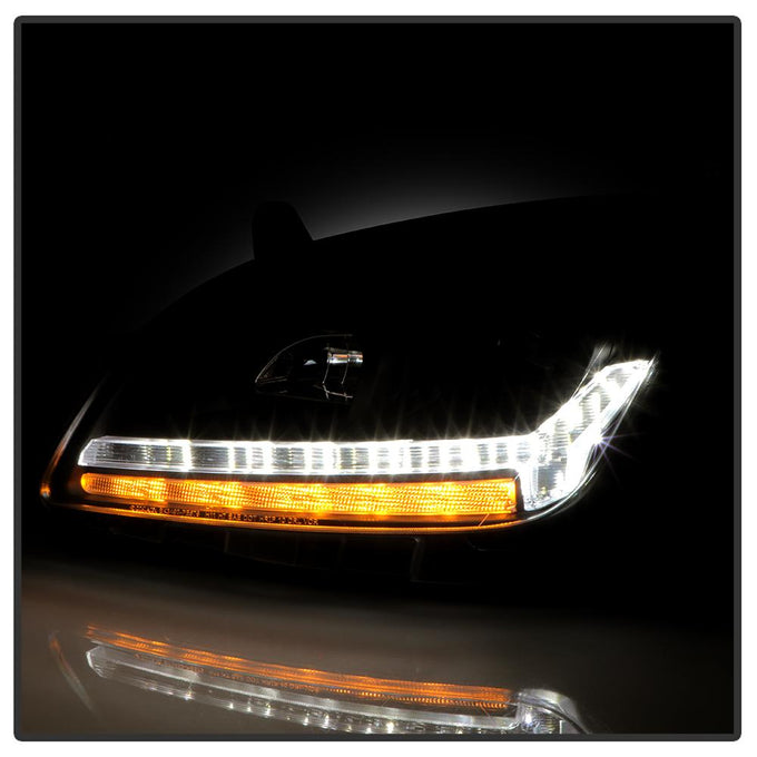 Sequential LED Turn Signal Lights Black Projector Headlights <br>13-19 Peterbilt 579 11-18 Peterbilt 589