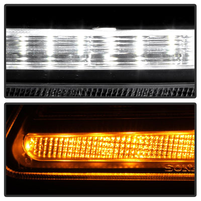 Sequential LED Turn Signal Lights Black Projector Headlights <br>13-19 Peterbilt 579 11-18 Peterbilt 589